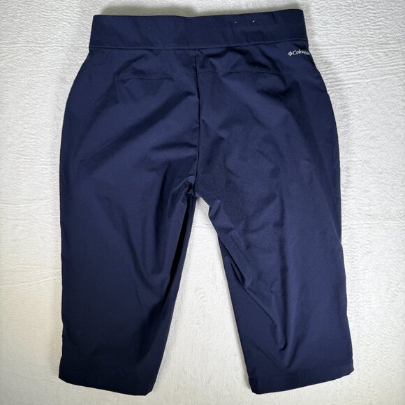 Columbia Womens Anytime Casual Capris Navy Size Large - Picture 2 of 9